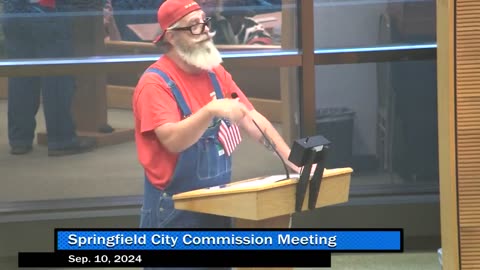 BREAKING NEWS Springfield, Ohio man gets cut off at a town counsel meeting