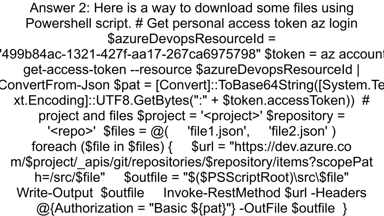 Get file from azure devops repository using rest api