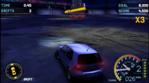 NFS Underground Rivals - Drift Attack Event 5 Silver Difficulty(PPSSP HD)