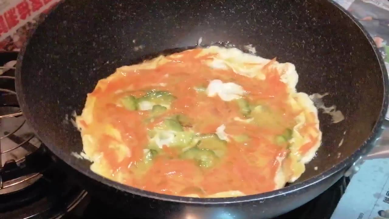 Carrot & Bitter Gourd Omelette Recipe