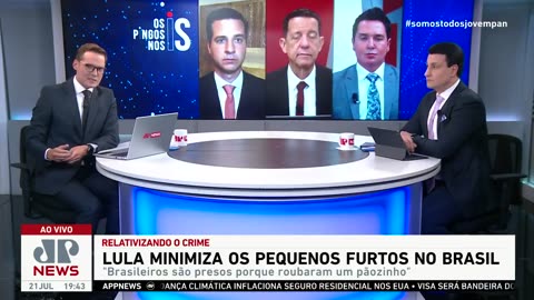 Lula minimiza os pequenos furtos no Brasil