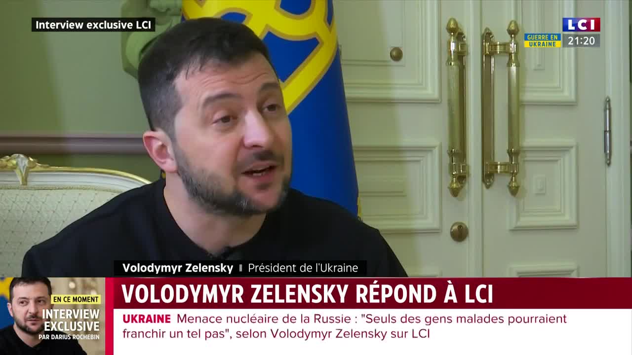 Q29/29 Zelensky interviewed by Rochebin 16 Dec 2022: Zelensky on humour