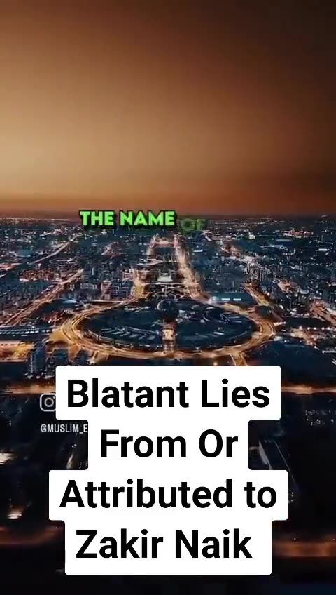 IMPORTANT NOTICE TO ALL MUSLIMS FROM DR ZAKIR NAIK