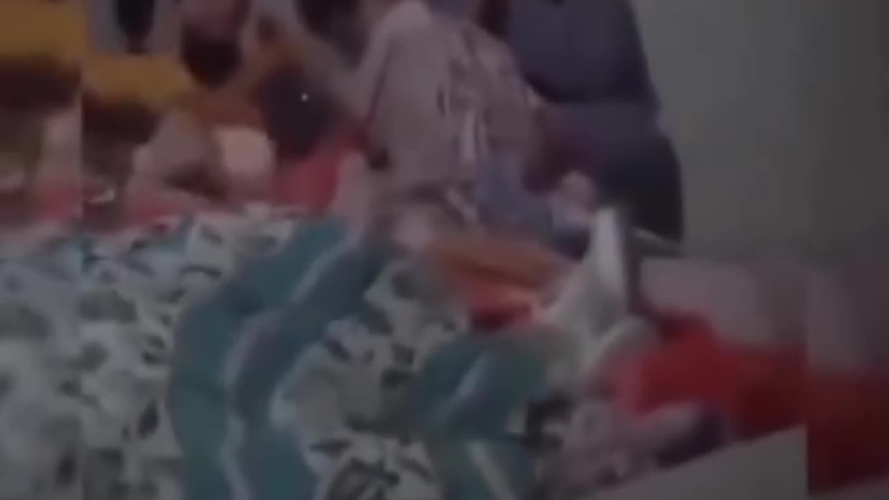 Palestini family among the heavy bombardment