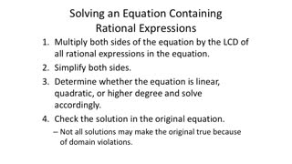 Rational Equations (MATH 1010 Unit 5 Lesson 4)