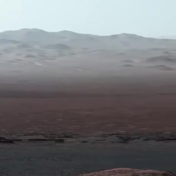 View from the surface of Mars by Curiosity Rover