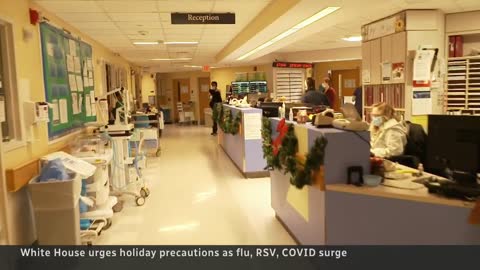 U.S. rocked by surge of flu, RSV, as COVID-19 begins to climb