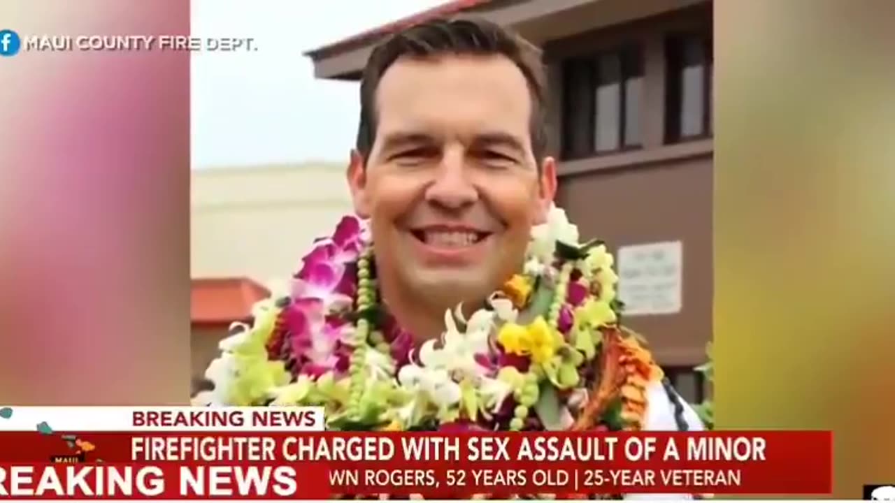 The commander for the Maui fires was just picked up for r*ping a 12 year old child