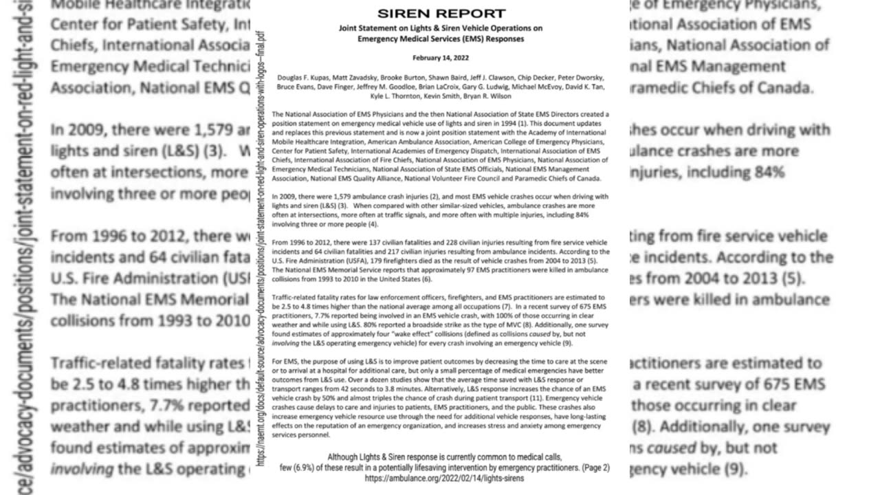 SIREN REPORT FLYER