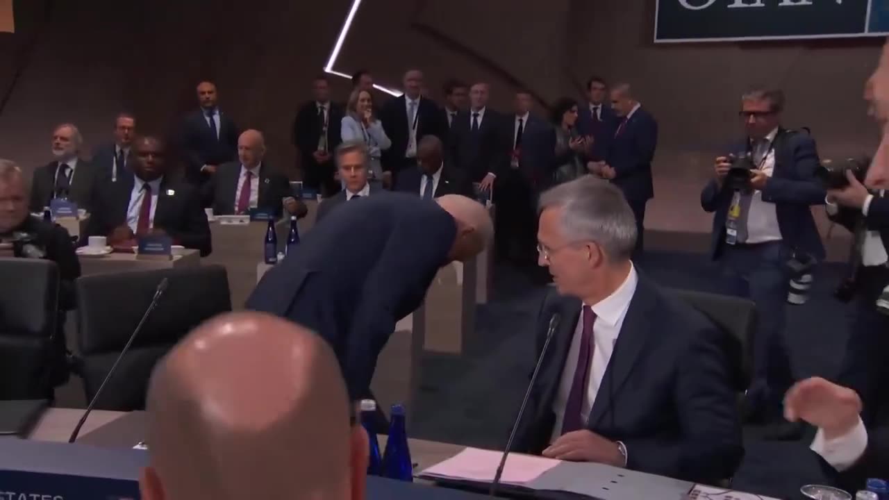 Biden Vs Chair at NATO Summit🤣🤣🤣