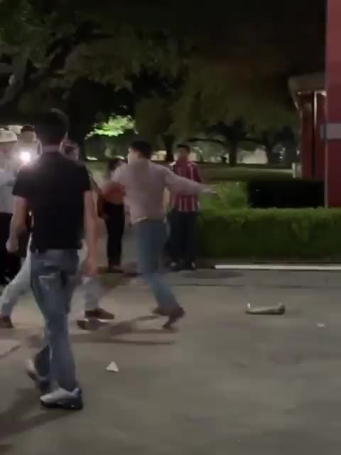 Fight breaks out