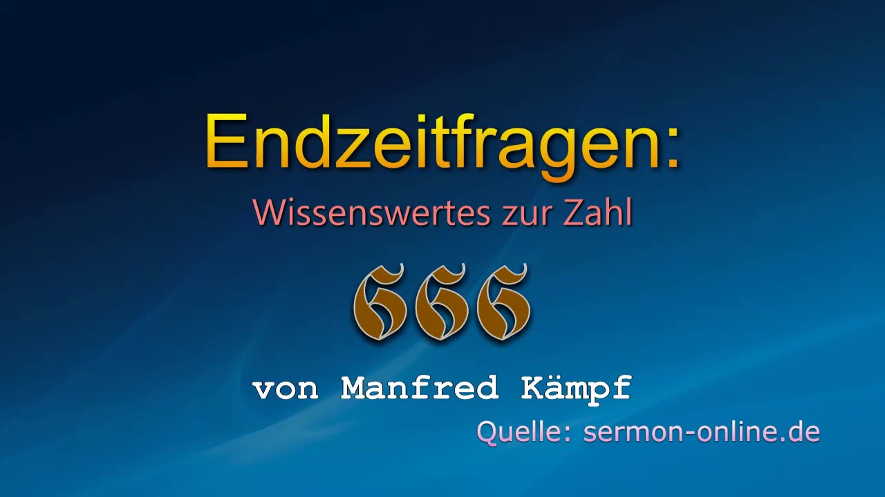 Endzeitfragen: Wissenswertes zur Zahl 666