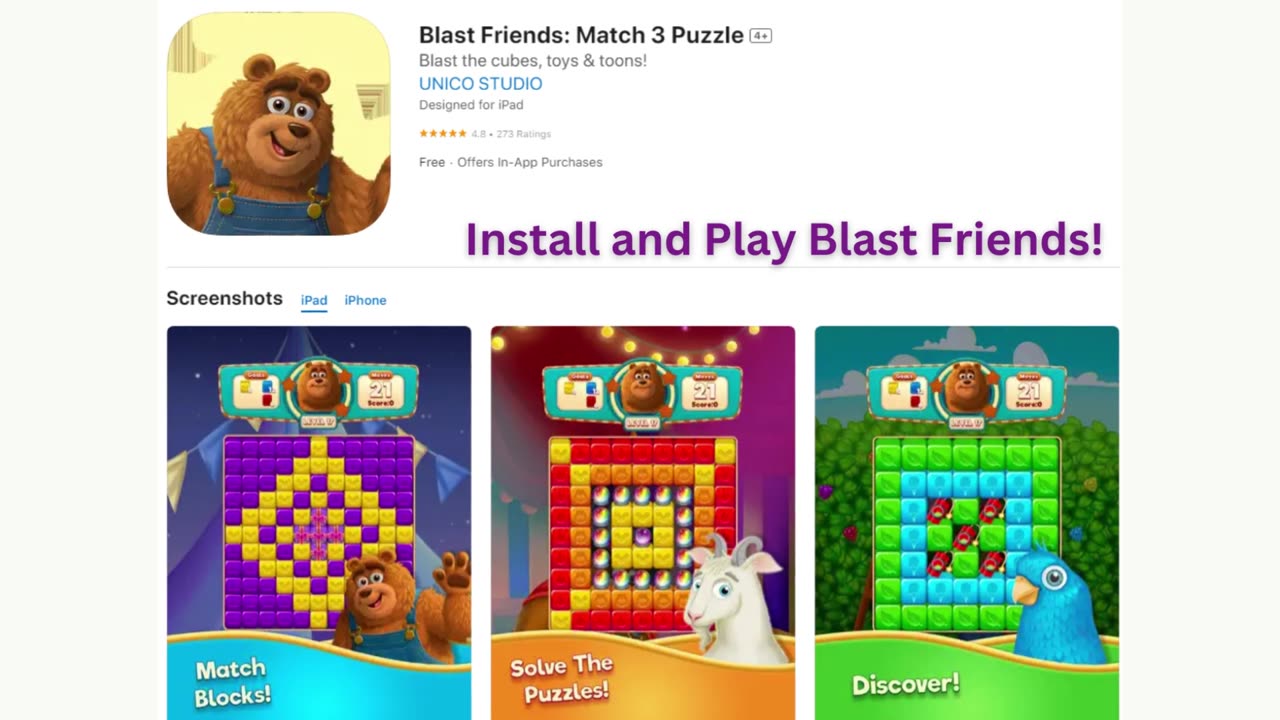 Install and Play Blast Friends!