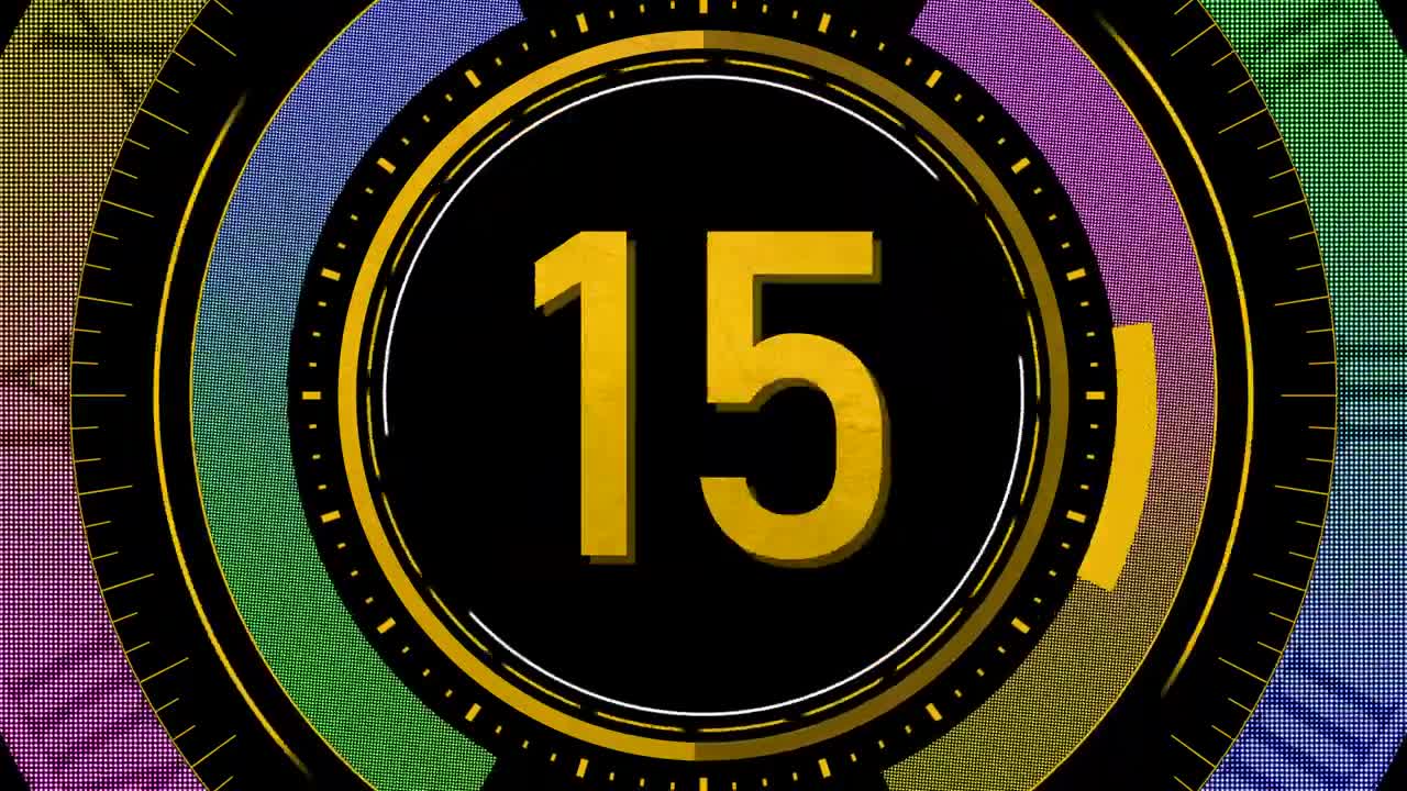 COUNTDOWN TIMER ( v 679 ) 30 sec with sound music effects 4K