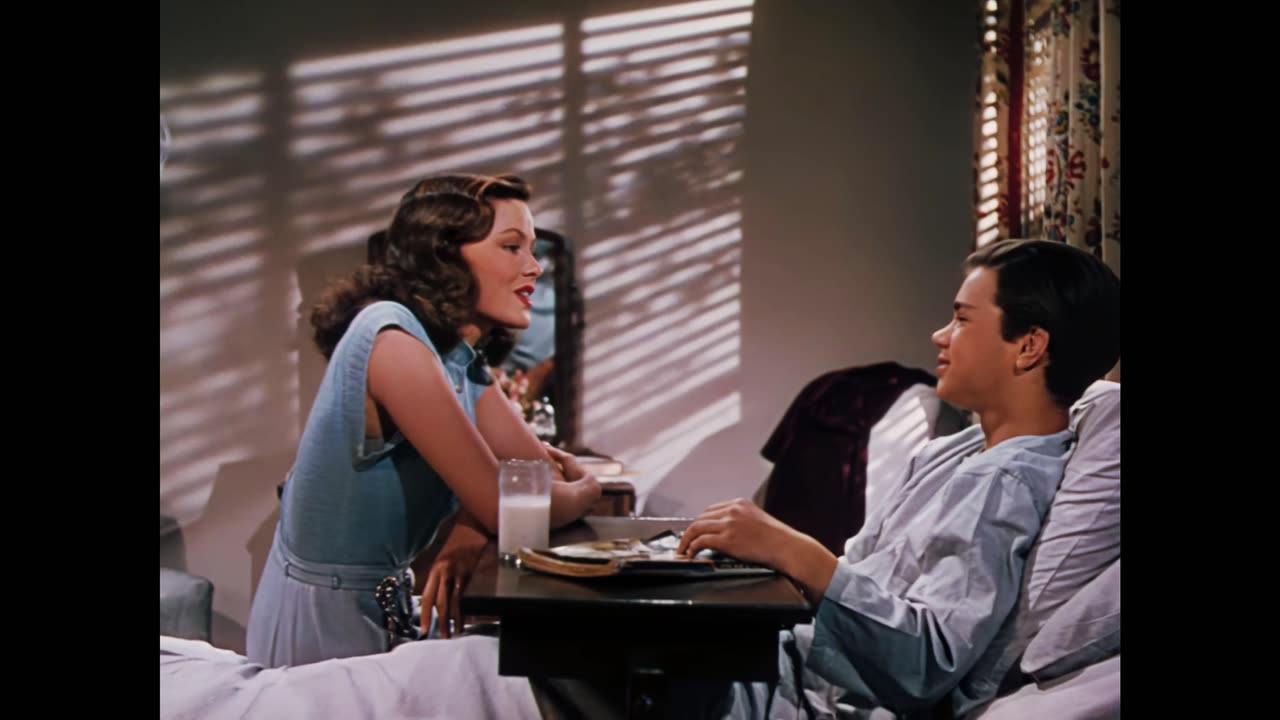 Leave Her to Heaven 1945 Gene Tierney scene remastered 4k