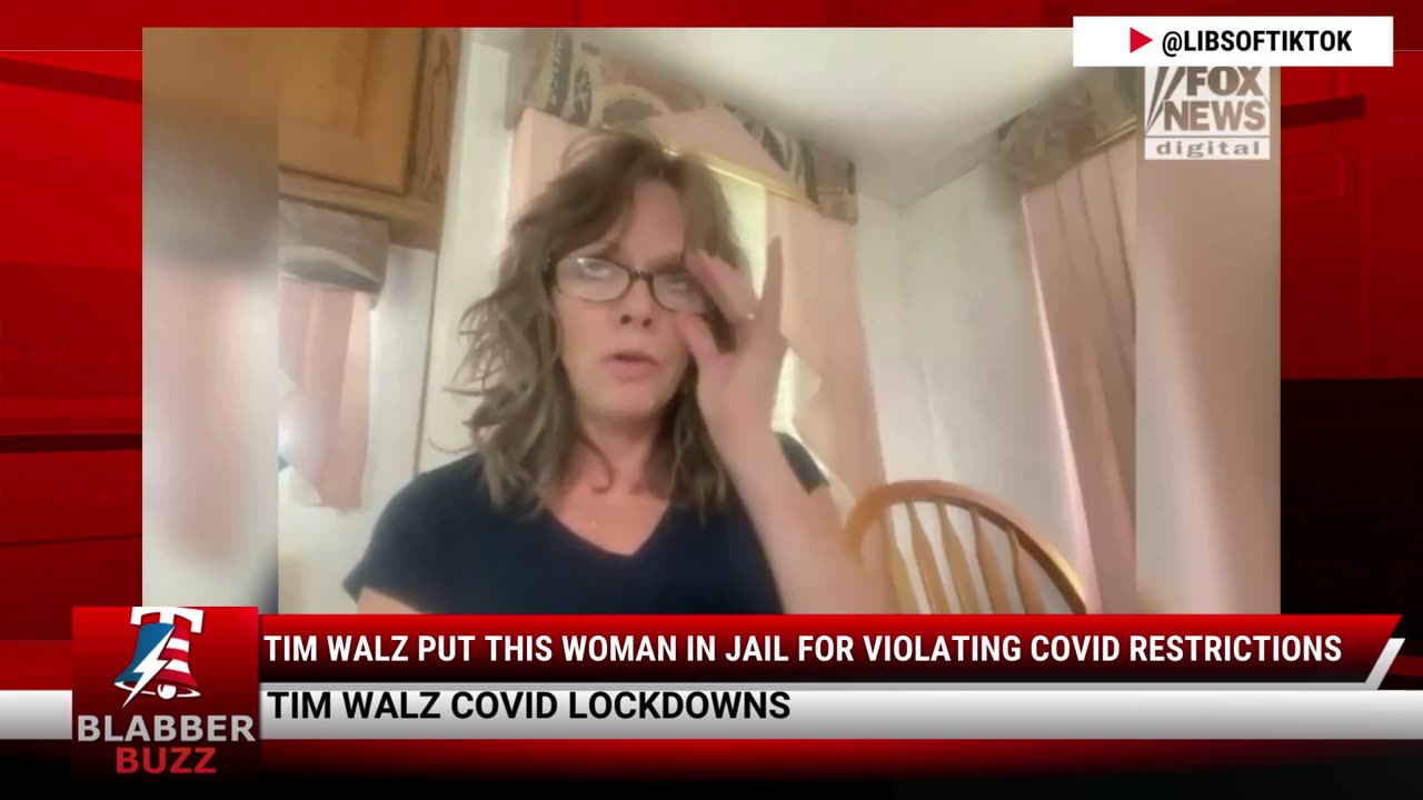 Tim Walz Put This Woman In Jail For Violating COVID Restrictions