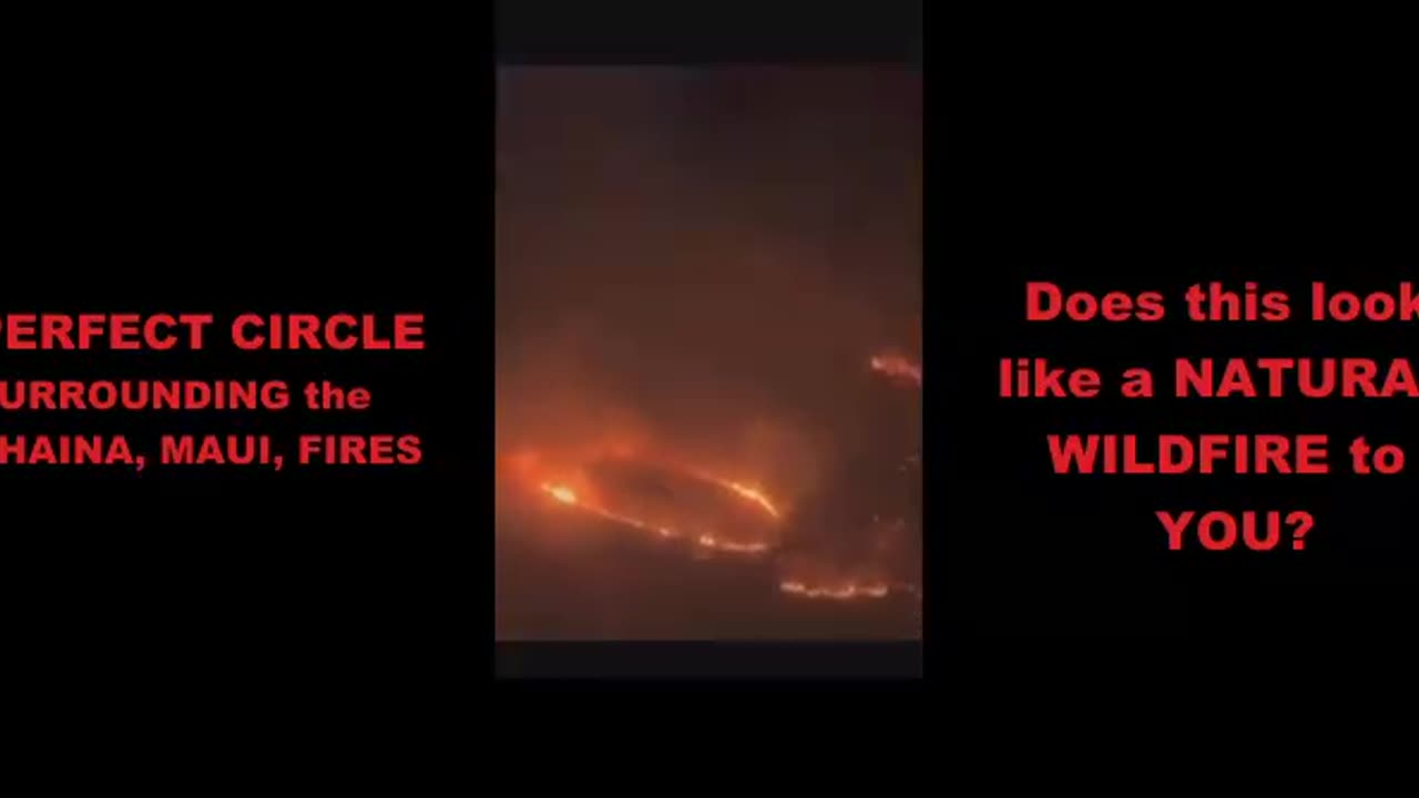 Hawaii-Lahaina, Maui - 'BLUE' DID NOT BURN! There is NOTHING NATURAL About This FIRE!!