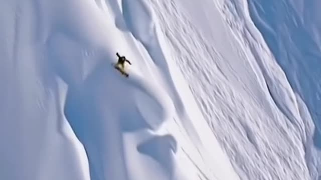 This is as far as humans can go in skiing?