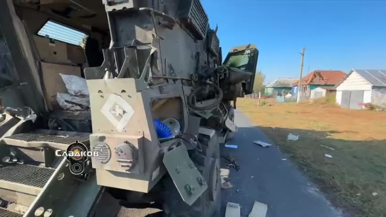 The plot of the military commander Sladkov from the liberated areas of the Kursk region