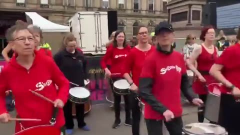 Scotland: Elderly Gen X and boomer era Goyims prove their Usefulness to Talmudic globalism..