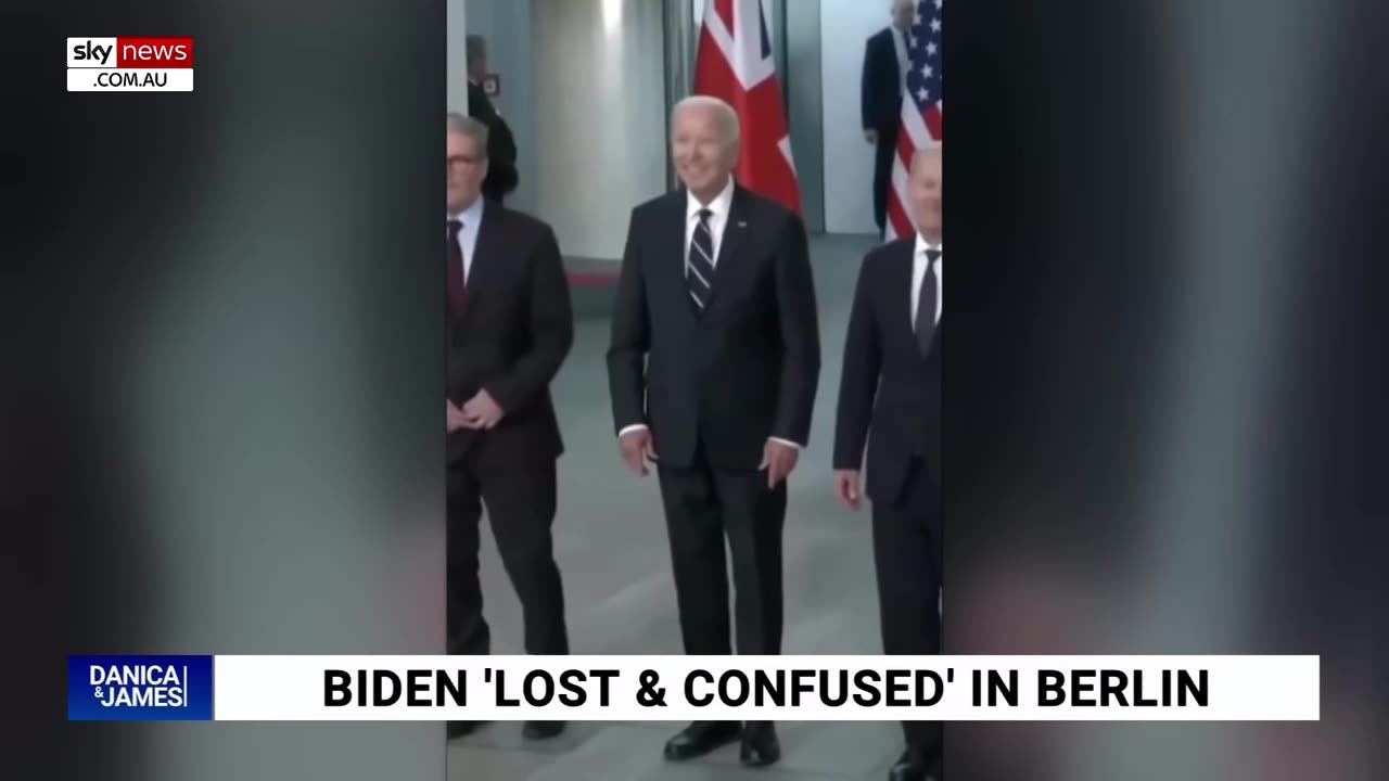 Confused Biden in Berlin