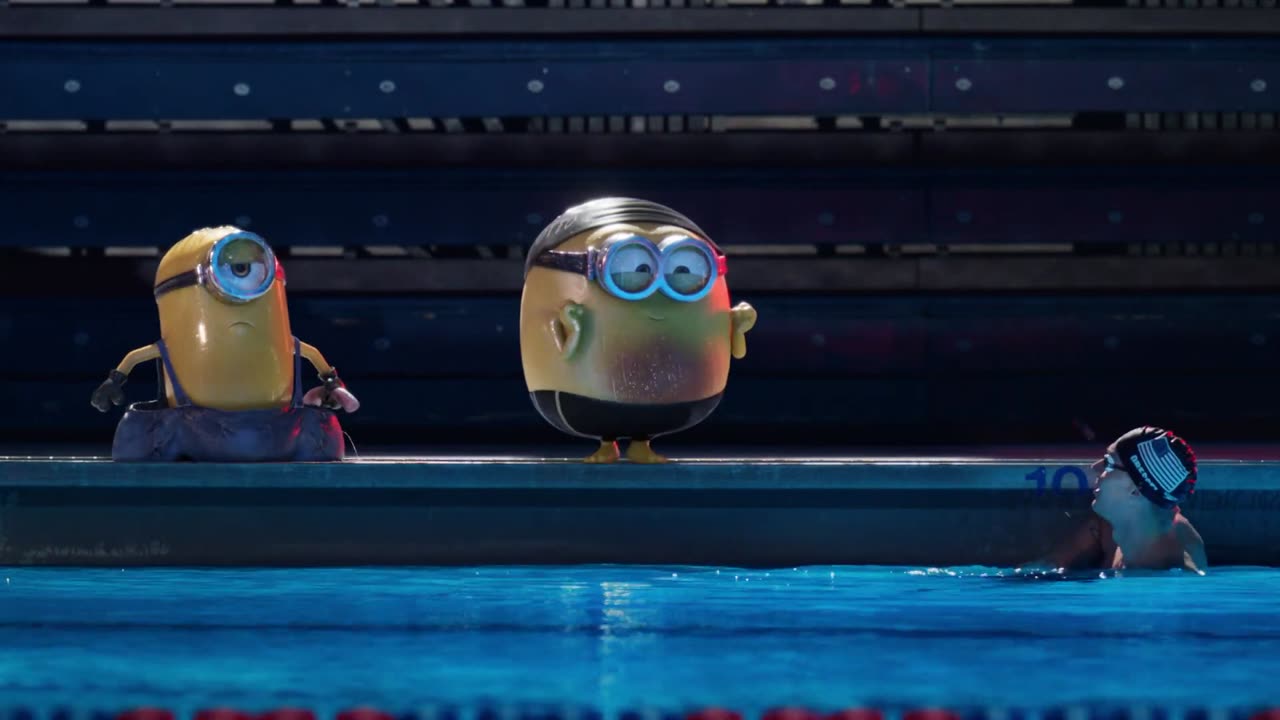 NBC Sports | The Minions Interrupt Caeleb Dressel's Olympic Training