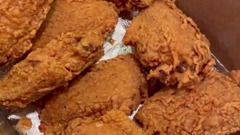 Next level wings 👀 #grubspot #chicken #waffles #food #foodtiktok