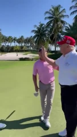 Trump's AMAZING Hole In One With Golfers