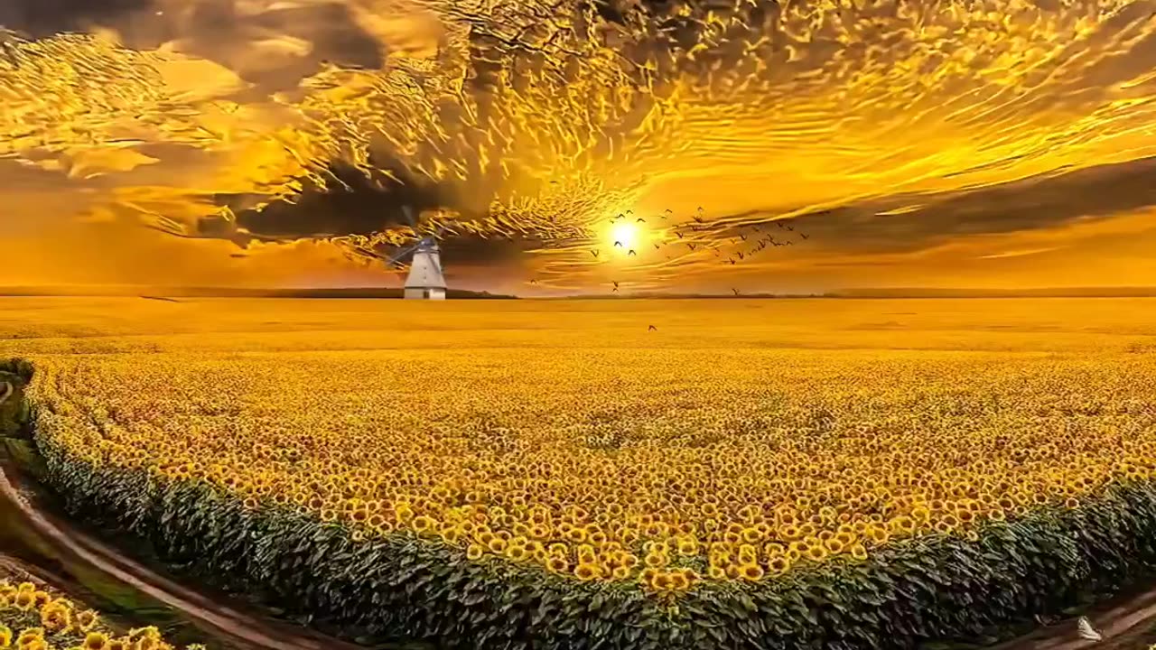 Sunflower has a very good flower language You are everywhere.