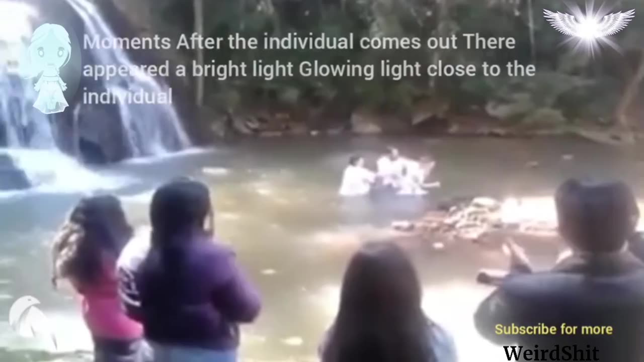 A ANGEL WAS CAPTURED DURING A BAPTISM