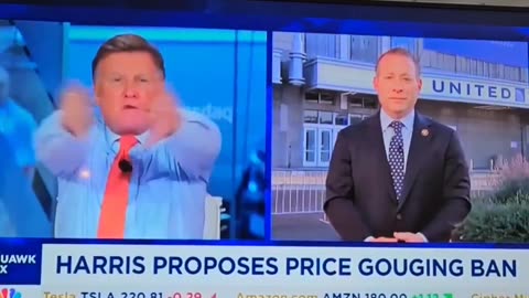 CNBC Joe Kernan accusing this Democrat of lying on live TV by blaming PRICE GOUGING for HIGH INFLATION!