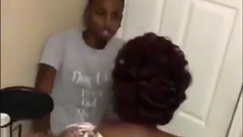 Gangsta gangsta mommy don’t like it she’s gonna beat your ass