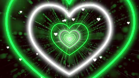 382. Neon Lights Love Heart 💚Green Love Heart Chibiusa Heart