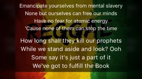 Bob Marley & The Wailers - Redemption Song (Lyrics)