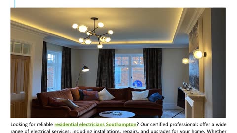 Residential Electricians Southampton