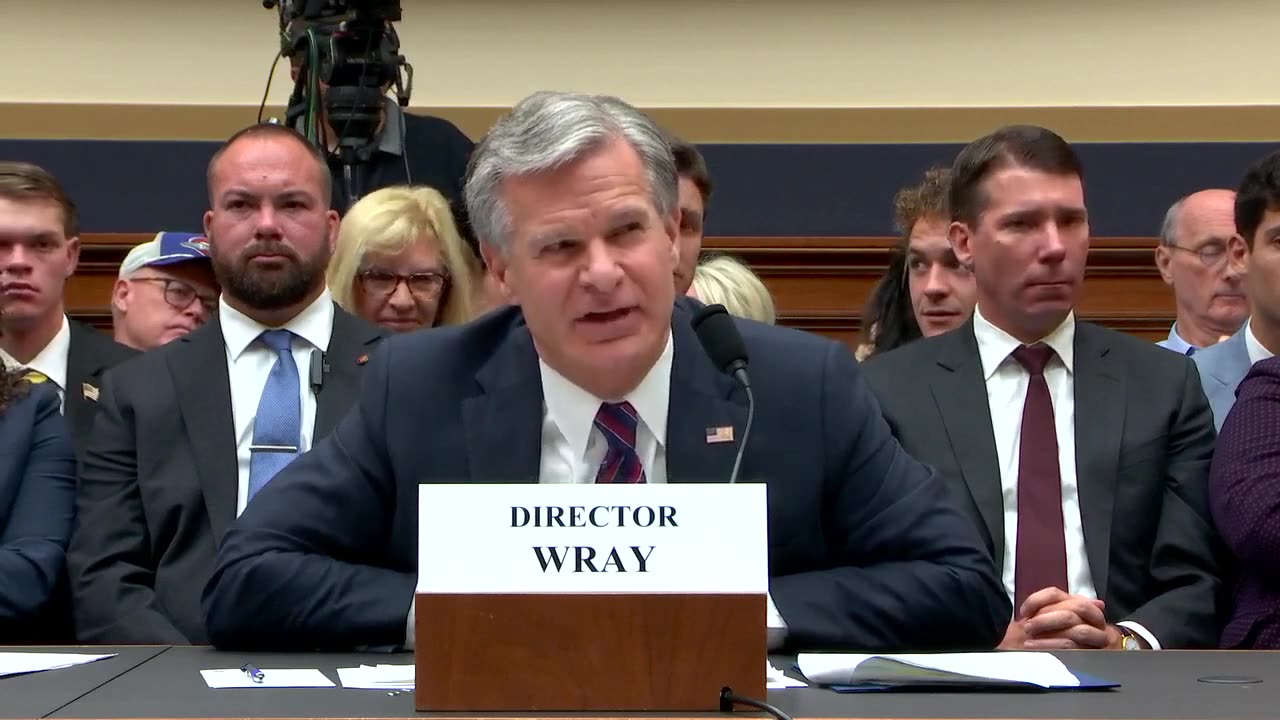 Why is it impossible for Chris Wray to deny FBI agents were in the crowd on Jan 6th?