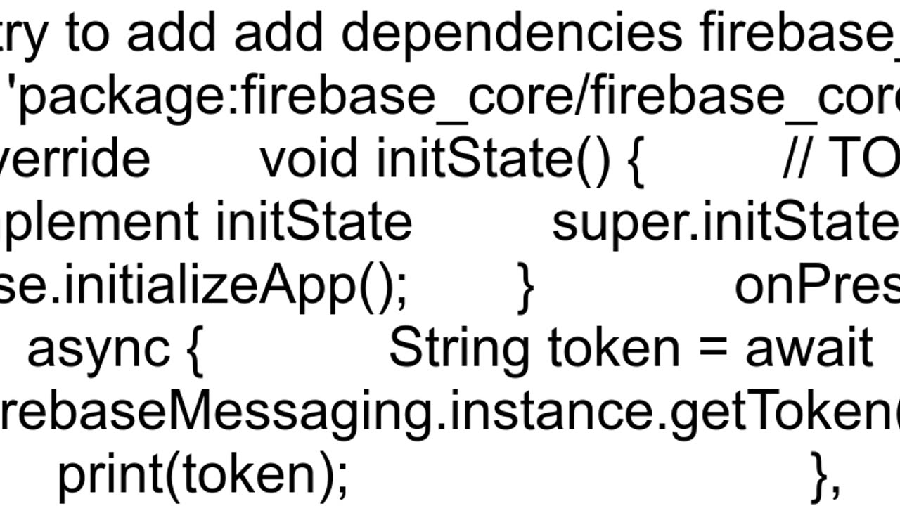 Firebase messaging doesn39t have a default constructor