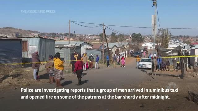 South Africa police say 15 killed in bar shooting