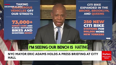 Mayor Eric Adams Press Briefing on CEO Shooter