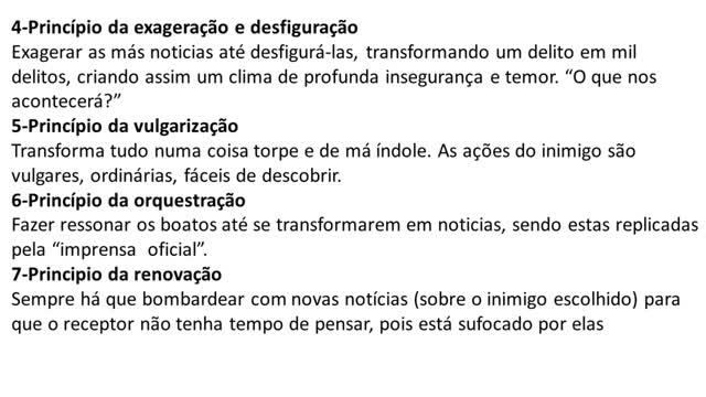 NAZISTAS E SEUS11 PRINCIPIOS DE DESTRUIÇÃO DE JOSEPH GOEBBELS