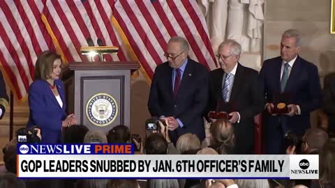 GOP LEADERS SNUBBED BY JAN.6TH OFFICER'S FAMILY