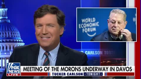 Tucker Carlson goes to town roasting the WEF