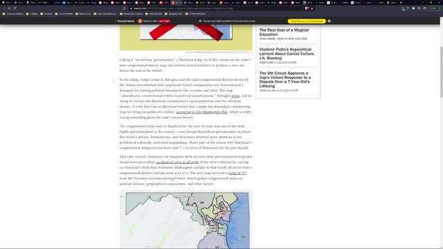 Judge Tosses Maryland DEMOCRAT Gerrymandered Redistricting Map