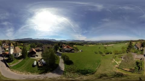 Swiss Landscape [360° Aerial Video]