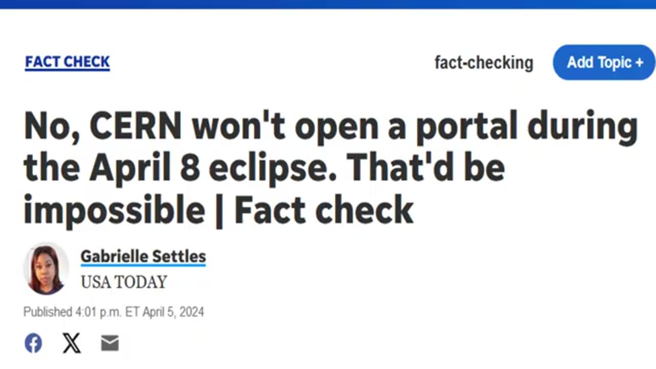 Apologize~Cern Is NOT Opening A Portal During The Solar Eclipse