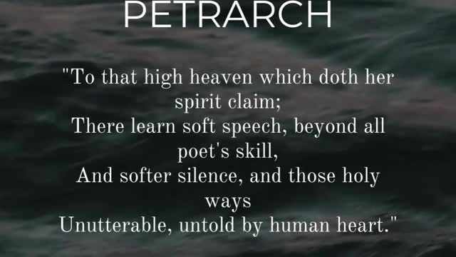 Jay reads Petrarch