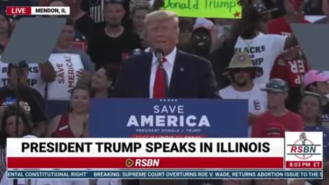 Crowd ERUPTS In 'Thank You Trump' Chant On Roe V Wade