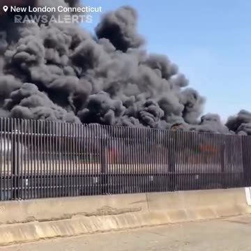 Massive Explosion as Fuel Tanker Overturns and Ignites on Golden Star Bridge, Connecticut