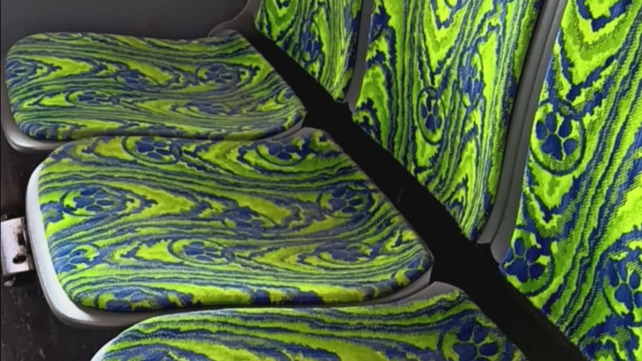 Funky bus seats