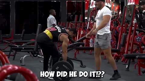 Elite power lifter prank